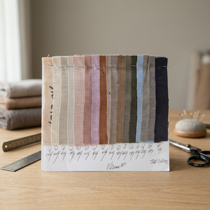 Tela de Lino 90% y Dobby 10%, Mini Cuadros, 130GSM, Tejido Sólido, 58 Pulgadas - Product Image 2