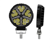 Phare de travail LED rond de 4 pouces à 15 perles, bicolore, pour camion tout-terrain et Jeep
