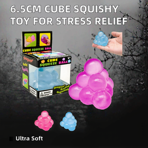 Super Release 6.5cm Cube à trois coins en Maltose Série TPR Jouet Squishy Stimulant d'humeur Cadeau pour Enfants et Adultes Jouets à Presser - Product Image 2