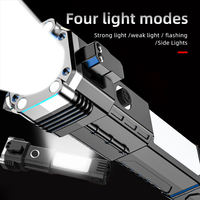 Lampe torche LED rechargeable BL, étanche, avec poignée en plastique, batterie Li-Ion 18650, super lumineuse, lampe de secours avec support pour voiture