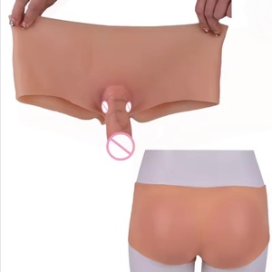 SXXY Lesbian <b>Dildo</b> Silicone Leather Pants Adult Sex Toys Solid Small <b>Dildo</b> Wearing Masturbation Stick - Product Image 1