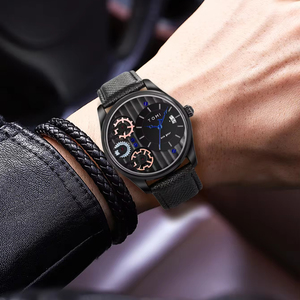 Men's <b>Gift</b> <b>Box</b> Combination Set Watch Luxury and Simple Business Detachable Strap Quartz Watch Men's Watch Festival <b>Gift</b> - Product Image 5