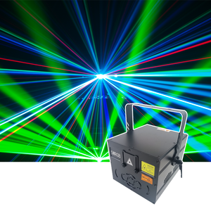 5W RGB Cuerpo de aluminio DMX512 Luz de escenario láser controlada con efectos de animación para KTV y fiestas disco - Product Image 3