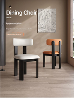Nouvelles chaises de salle à manger scandinaves modernes de luxe 2025 en bois massif, chaises d'appoint rembourrées haute densité pour la maison et le bureau à prix réduit