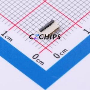 FPC-0.5HF-6PWBH10 FFC/FPC Connector SMD,P=0.5mm,Horizontal Mount Connector Flip Cover Type Double Side Contact / Top Bottom - Product Image 1