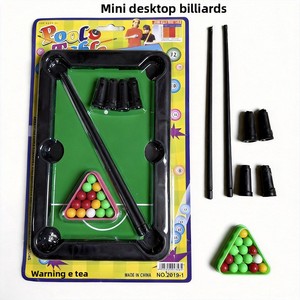 Table de billard miniature portable pour enfants, ensemble de jouets de billard, jeu interactif parent-enfant, jouet de billard - Product Image 6