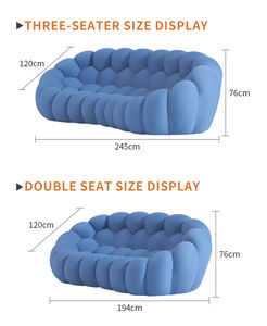 Divano a Bolla 123 Posti di Design Nordico, Divano Comprimibile per Soggiorno, Camera da Letto, Hotel, Villa, Appartamento - Product Image 3