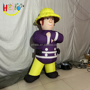 Pompier géant gonflable personnalisé, personnages de dessins animés géants gonflables pour pompier, pour la promotion et la propagande - Product Image 4