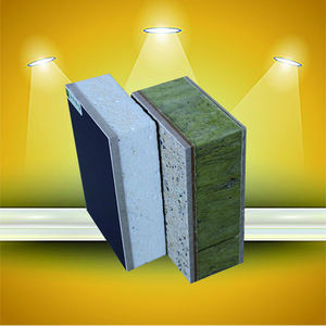 सैंडविच इन्सुलेशन एकीकरण बोर्ड रॉक ऊन + फाइबर सीमेंट बोर्ड + प्राकृतिक पत्थर पेंट - Product Image 4