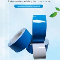 Ruban adhésif thermique en silicone bleu résistant aux hautes températures, ruban adhésif double face conducteur thermique pour panneaux LED