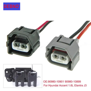 90980-10901 90980-10899 Connecteur de bobine <span class=keywords><strong>d</strong></span>'<span class=keywords><strong>allumage</strong></span> à 2 broches, câble, faisceau de câbles pour Hyundai Accent 1.6L Elantra J3 Kia - Product Image 1