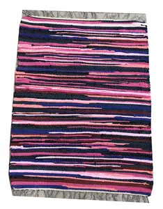 多色定制尺寸Chindi抹布地毯便宜地垫