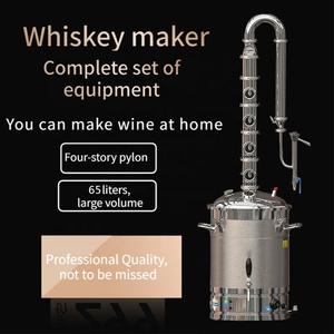 65L Plug-in Stainless Steel Distiller 4-layer Distillation Tower Distiller with Liquor <strong>Tester</strong> - Product Image 2