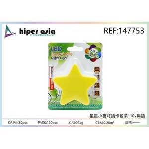 Luce notturna a LED a risparmio energetico 110V controllo sensore Plug-In ABS carino per decorazioni per camera per bambini - Product Image 1