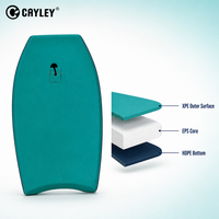 Bodyboard léger avec surface XPE, noyau EPS, fond HDPE, planche à ondes pour sports nautiques, bodyboard pour la plage et la mer