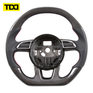 Volante de Fibra de Carbono Real TDD Compatible con Audi R8 TTRS rs C6 C7 S7 S4 A4 R8 RS3 SQ5 S5 B9 A6 C8 A3 - Product Image 2