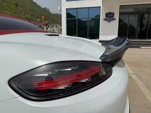 718 coffre d'aile arrière en Fiber de carbone de Style RS pour Porsche 718 982 Cayman Boxster GT4 Kit de carrosserie de becquet arrière - Product Image 5
