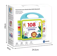 ITTL jouets éducatifs Machine d'apprentissage de l'anglais livre de 108 mots avec 3 Modes d'apprentissage livre sonore d'activité pour enfants