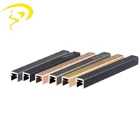 Rampe en U en aluminium minimaliste moderne - Système de balustrade en verre à profil mince