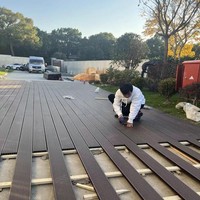 Tarima de WPC Coextruido ASA Moderna 2026, Ecológica, Ignífuga, Antideslizante R11, Impermeable, para Exteriores, de Doble Cara, para Parques