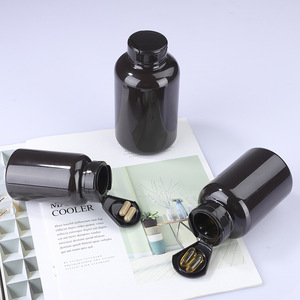 ขวดพลาสติก PET สำหรับอาหารเสริมสุขภาพ ขนาด 225-500 มล. แบบฝาเปิดปิดได้ สำหรับใส่หญ้าฝรั่น น้ำมันปลา แคลเซียมแบบเม็ด และยา - Product Image 3