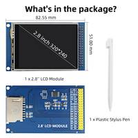 Écran tactile TFT IPS LCD de 2,4, 2,8 et 3,2 pouces, résolution 320*240, module LCD MCU 8/16 bits