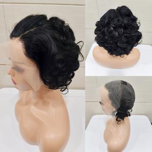 GZ新款低价100% 人发假发10A 13*4正面宽松波鲍勃Perruques Naturel Cheveux Humain假发人发 - Product Image 3