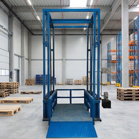 Schwerlast-Doppelführungsschienen-Hydrauliklift / Robuster Vertikaler Lastenaufzug mit Doppelführungsschienen-Design