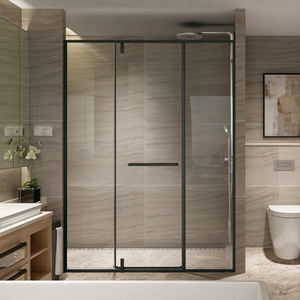<span class=keywords><strong>Paroi</strong></span> <span class=keywords><strong>de</strong></span> <span class=keywords><strong>douche</strong></span> coulissante sans cadre <span class=keywords><strong>en</strong></span> <span class=keywords><strong>verre</strong></span> trempé 8 mm à 3 portes pour salle <span class=keywords><strong>de</strong></span> bain - Product Image 5