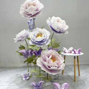 Decoración de diseño floral independiente Decoración de escenario de ensueño Peonía degradada gigante - Product Image 4