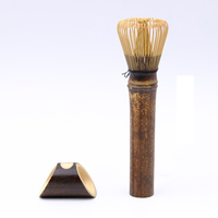 Fouet à matcha artisanal en bambou, Chasen japonais traditionnel à 100 brins, mousseur à lait manuel, fouet et bol à matcha