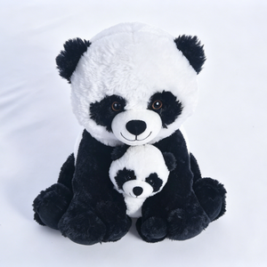 Pareja de peluches de panda mamá e hembra personalizados, peluche de panda madre e hembra, paquete de peluches de panda de dos tamaños - Product Image 1
