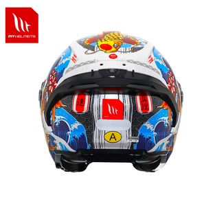 Cascos MT para Motocicleta, Casco Abierto con Diseño Gráfico, Carcasa de ABS, Visera Transparente, Homologación ECE, Liberación Rápida - Product Image 5