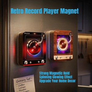 แผ่นแม่เหล็ก<span class=keywords><strong>ต</strong></span>ิด<span class=keywords><strong>ต</strong></span>ู้เย็น<span class=keywords><strong>แบ</strong></span>บหมุนได้สไ<span class=keywords><strong>ต</strong></span>ล์เรโทร พร้อม NFC เล่นเพลงอั<span class=keywords><strong>ต</strong></span>โนมั<span class=keywords><strong>ต</strong></span>ิ พร้อมไฟ LED หมุนได้ - Product Image 2