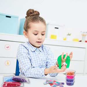 Meilleure Vente Kit de Slime DIY Non Toxique Jouet Éducatif Ensemble de Slime Transparent Effet Cristal avec Breloque Sirène pour Enfants - Product Image 5