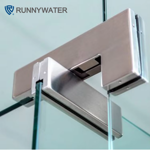 최고 판매 프레임리스 유리문 스테인리스 스틸 클램프 고정 힌지 L자형 상단 패치 피팅 제조업체 - Product Image 5