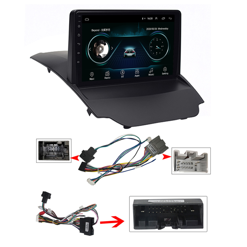 Hot sell 9 inch Car GPS navigation system For Ford Fiesta 2009-2014 android12 BT multimedia Touch Screen Radio stereo player