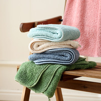 Cotton Towels Extra-Thick Extra-Large Absorbent Soft and Comfortable Face Towels Antibacterial Hemmed Towels for Home Use