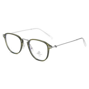 กรอบแว่นตาทรงรี TR90 สไตล์เกาหลีใหม่สำหรับผู้หญิง แว่นอ่านหนังสือป้องกันแสงสีฟ้าพร้อมเลนส์ PC ดีไซน์ศิลปะวรรณกรรม - Product Image 5