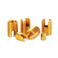 High quality H90 H80 H70 H62 H59 Natural Brass Metric Inner Thread ES 302 Slotted Self Tapping Threaded Insert