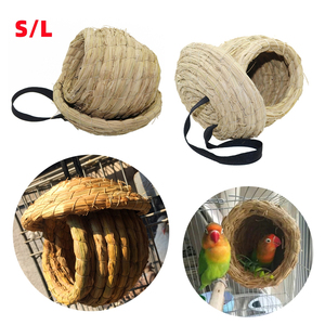 Nichoir pour colibris tissé à la main, pour perruches, munias gris pivoine, oiseaux hibiscus, oiseaux perles, nichoirs suspendus pour l'élevage des oiseaux S/L - Product Image 1