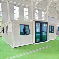 Casa Container Espandibile a Doppia Ala Adattabile al Clima, Resistente agli Uragani e Impermeabile per Aree Costiere, Appartamenti, Uffici
