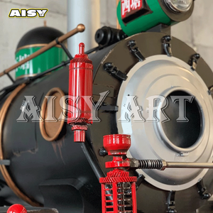 Modello di Treno a Vapore in Metallo Dipinto in Scala 1:1, Stile Industriale, per <span class=keywords><strong>Bar</strong></span>, Centri Commerciali e Attività di Costruzione - Product Image 3