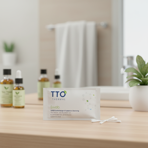 Lingettes démaquillantes TTO Thermal 15cm imprimées par transfert thermique, 24 pièces/boîte, infusées à l'huile d'arbre à thé et à l'acide hyaluronique, pour le traitement de la blepharite - Product Image 3