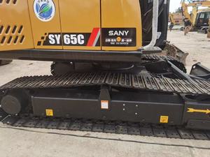 Excavatrice sur chenilles Sany SY65C de 6,7 tonnes avec godet de terrassement et composants essentiels du moteur d'occasion - Product Image 3