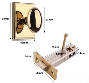 Dernier modèle de serrure de porte intérieure dorée de luxe et haut de gamme, style américain, serrure de salle de bain française, serrure à canal, poignée de porte sans clé - Product Image 6