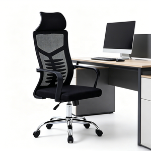 <span class=keywords><strong>Chaise</strong></span> <span class=keywords><strong>de</strong></span> <span class=keywords><strong>bureau</strong></span> pivotante en maille avec support lombaire design arête <span class=keywords><strong>de</strong></span> poisson pour le travail et l'étude – Offre Spéciale - Product Image 1