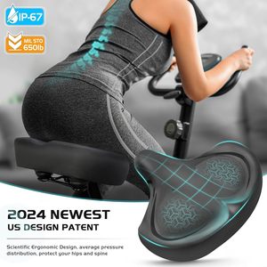 Premium comodo sella per bicicletta da uomo e da donna seggiolino per bici senza naso con imbottitura Extra per una guida confortevole - Product Image 3