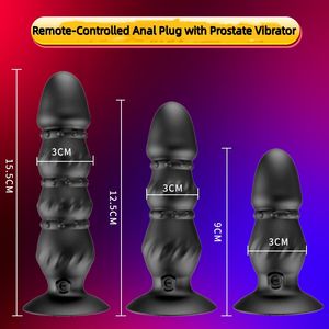 TTFOREST Uzaktan Kumandalı 10 Titreşim Modlu Erkek Mastürbatörü Silikon Şişirilebilir Anal Plug Prostat Masaj Aleti Kuyruk Vibratörü Erkekler İçin - Product Image 5