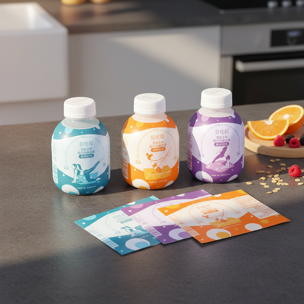 Hot Sale Custom Shrink Film Design Moisture Proof PET/PVC Heat Shrink Label for Small Beverage Bottle Packaging
